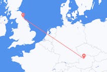 Flyreiser fra Newcastle upon Tyne, England til Linz, Østerrike
