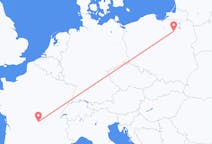 Flights from Clermont-Ferrand, France to Szymany, Szczytno County, Poland