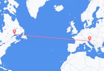 Flyrejser fra Sept-Îles, Canada til Rijeka, Kroatien