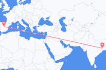 Flyreiser fra Durgapur, til Madrid
