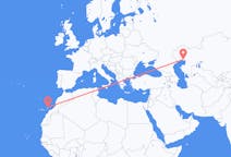 Flyg från Atyraw, Kazakstan till Lanzarote, Spanien