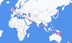Flyreiser fra Townsville, til Cardiff