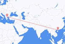 Flyreiser fra Zhanjiang, Kina til Thessaloniki, Hellas