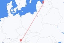 Loty z Riga, Łotwa do Klagenfurtu, Austria