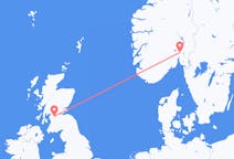出发地 挪威出发地 奥斯陆前往苏格兰的格拉斯哥的航班
