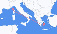 Loty z miasta Calvi, Haute-Corse do miasta Plaka, Milos