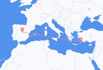 Flyreiser fra Rhodos, Hellas til Madrid, Spania