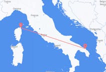 Vluchten van Bastia, Vercelli, Frankrijk naar Brindisi, Italië