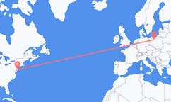Flyreiser fra Atlantic City, USA til Bydgoszcz, Polen