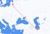 Flyg från Teheran till Kaunas