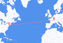 Flights from New York, the United States to Dole, France