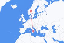 Flyrejser fra Oslo, Norge til Comiso, Italien