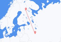 Vluchten van Moskou, Rusland naar Kuusamo, Finland