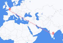 Рейсы из Тирупати, Индия в Париж, Франция