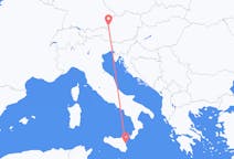 Flyreiser fra Catania, Italia til Salzburg, Østerrike