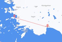 Flyreiser fra Samos, Hellas til Antalya, Tyrkia