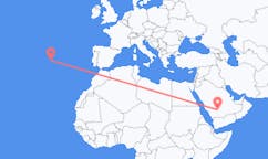 Flights from Wadi ad-Dawasir, Saudi Arabia to Terceira Island, Portugal