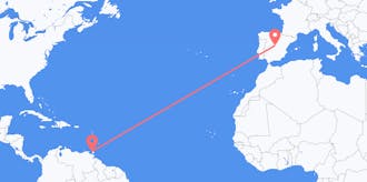 Flights from Trinidad & Tobago to Spain