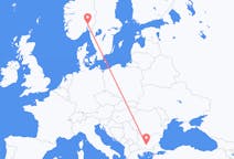Flights from Oslo, Norway to Plovdiv, Bulgaria