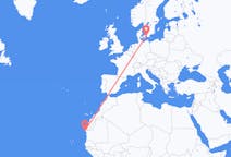 Vluchten van Nouadhibou, Mauritanië naar Kopenhagen, Denemarken