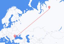 Fly fra Norilsk til Varna