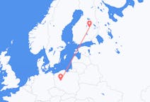 Flyreiser fra Kuopio, Finland til Poznań, Polen