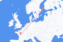Flyreiser fra Mariehamn, Åland til Poitiers, Frankrike