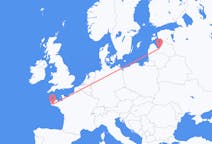 Flights from Riga, Latvia to Quimper, France