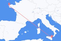 Fly fra Brest til Catania