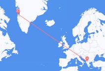 Lennot Ohridista, Pohjois-Makedonia Aasiaatille, Grönlanti
