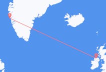 Flug frá Maniitsoq, Grænlandi til Derry, Norður-Írlandi