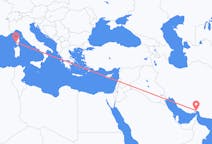 Flyreiser fra Bandar Abbas, Iran til Ajaccio, Frankrike