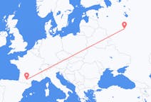 Flüge von Moskau, Russland nach Toulouse, Frankreich