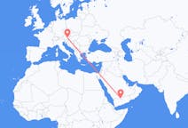 Flights from Sharurah, Saudi Arabia to Graz, Austria