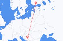 Flyreiser fra Sarajevo, til Helsingfors