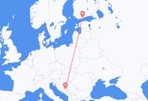 Loty z Sarajewo, Bośnia i Hercegowina z Helsinki, Finlandia