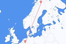 Loty z Kiruna, Szwecja z Kolonia, Niemcy