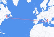 Flyg från Moncton, Kanada till Korfu, Grekland