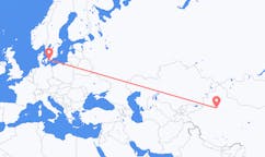 Flights from Korla, China to Malmö, Sweden