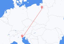 Flights from Szymany, Szczytno County, Poland to Venice, Italy