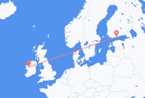 Flyg från Helsingfors, Finland att knacka, Irland