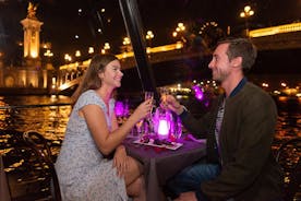 Paris Romantic Seine River Dinner Cruise with 3 Courses and Glass of Champagne