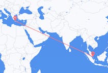 Flyreiser fra Tanjung Pinang, Indonesia til Khania, Hellas