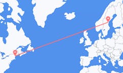 Flyg från Portland, USA till Sundsvall, Sverige