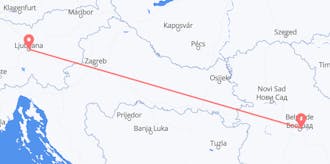 Flights from Slovenia to Serbia