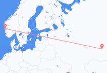 Voli from Ufa, Russia to Bergen, Norvegia