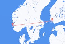 Flyreiser fra Åbo, til Haugesund