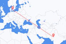 Flyreiser fra Jodhpur, India, til København, India