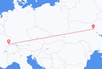 Flyg från Kiev, Ukraina till Mulhouse, Schweiz