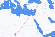 Flyg från N Djamena, Tchad till Trabzon, Turkiet